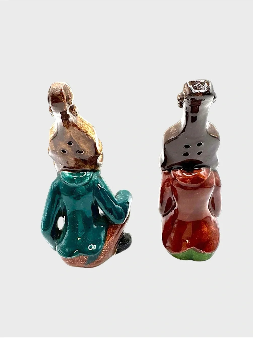 Vintage Ceramic Violin-Head Shakers